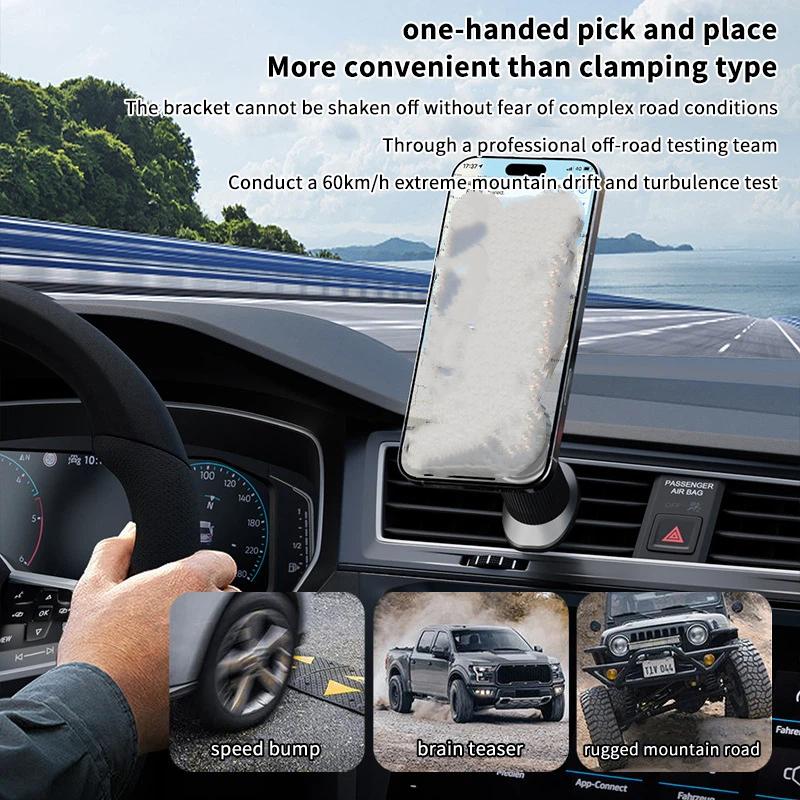 Magnetic Phone Holder For Car Vent - Yeni 1 Adet Karbon Fiber Manyetik