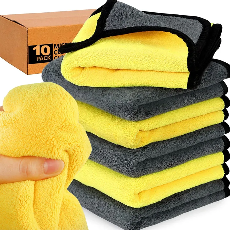 Microfiber Car Drying Towel Super Absorbent - Toptan Araba Temizleme Havluları Kalın Mikrofiber
