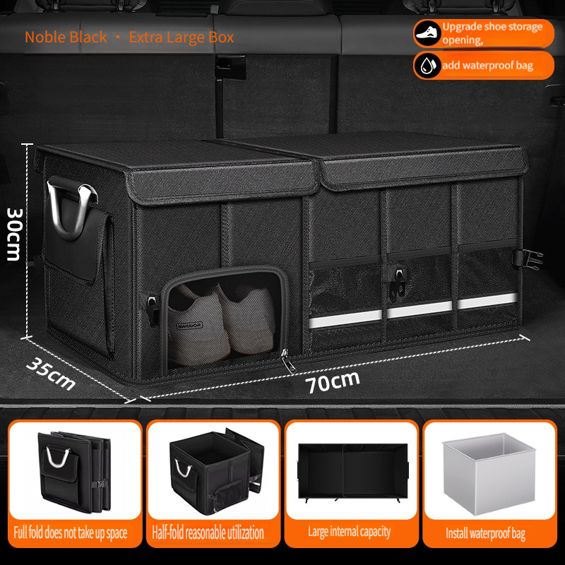 Car Trunk Organizer Foldable Storage Box - Su Geçirmez Katlanabilir 95L Oxford Kumaş