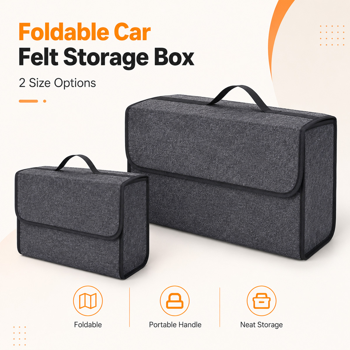 YONGRUN Katlanabilir Keçe Arab - Car Trunk Organizer Foldable Storage Box incelemesi ve fiyatı