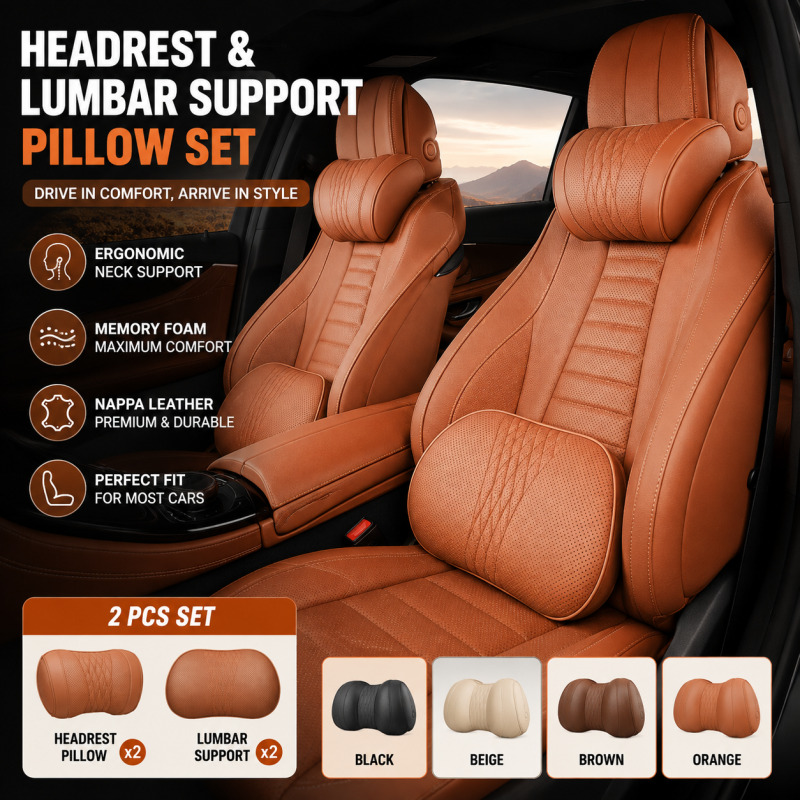 Araba Başlığı Boyun Yastığı Ha - Memory Foam Car Neck Pillow Lumbar Support incelemesi ve fiyatı