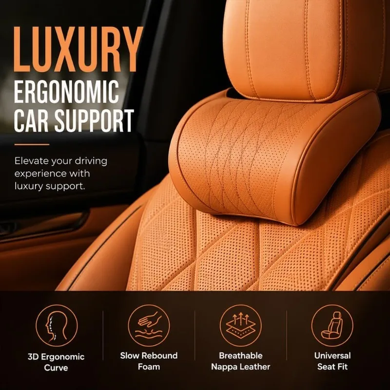 Evrensel Araba Koltuk Başlığı  - Memory Foam Car Neck Pillow Lumbar Support incelemesi ve fiyatı